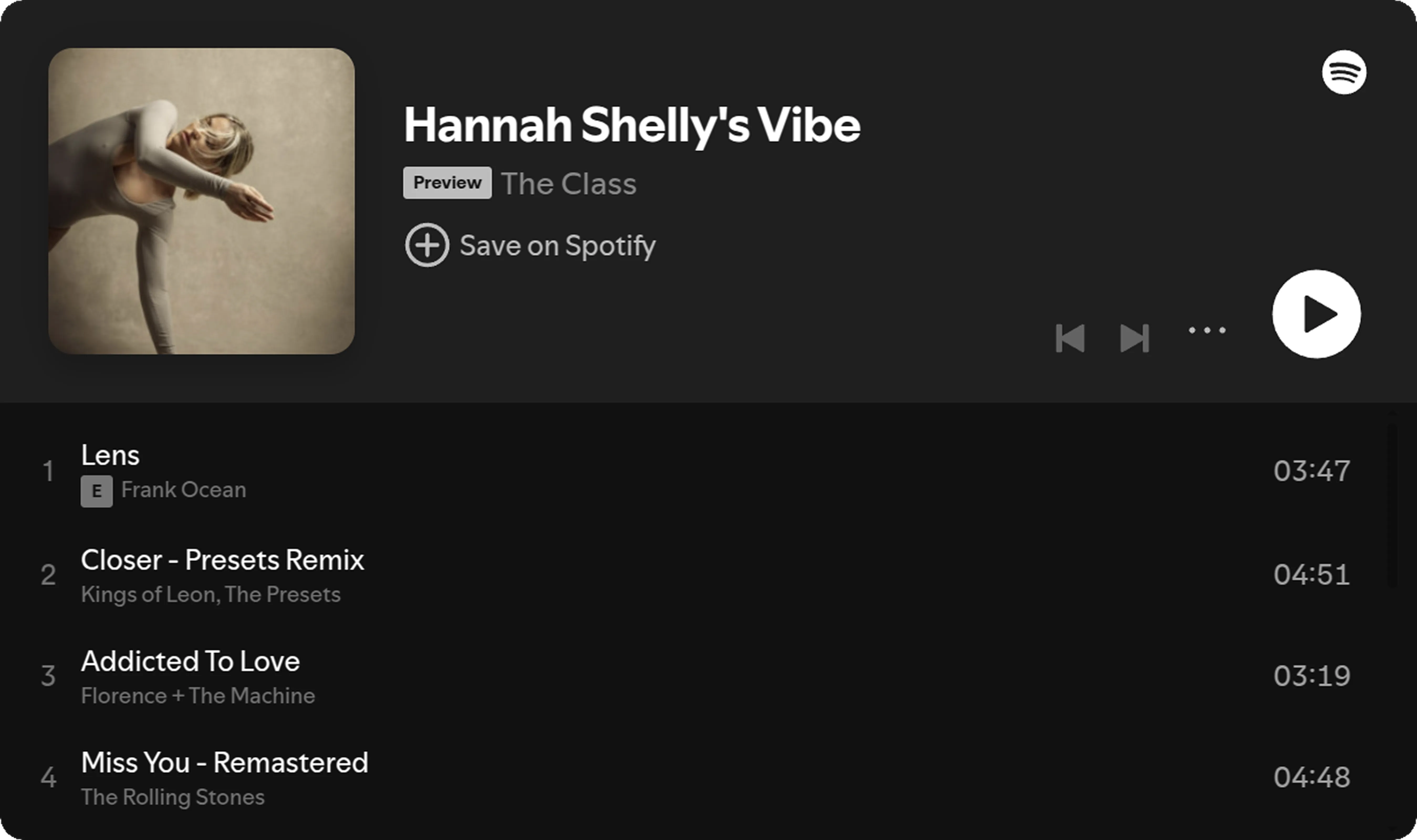 Spotify playlist