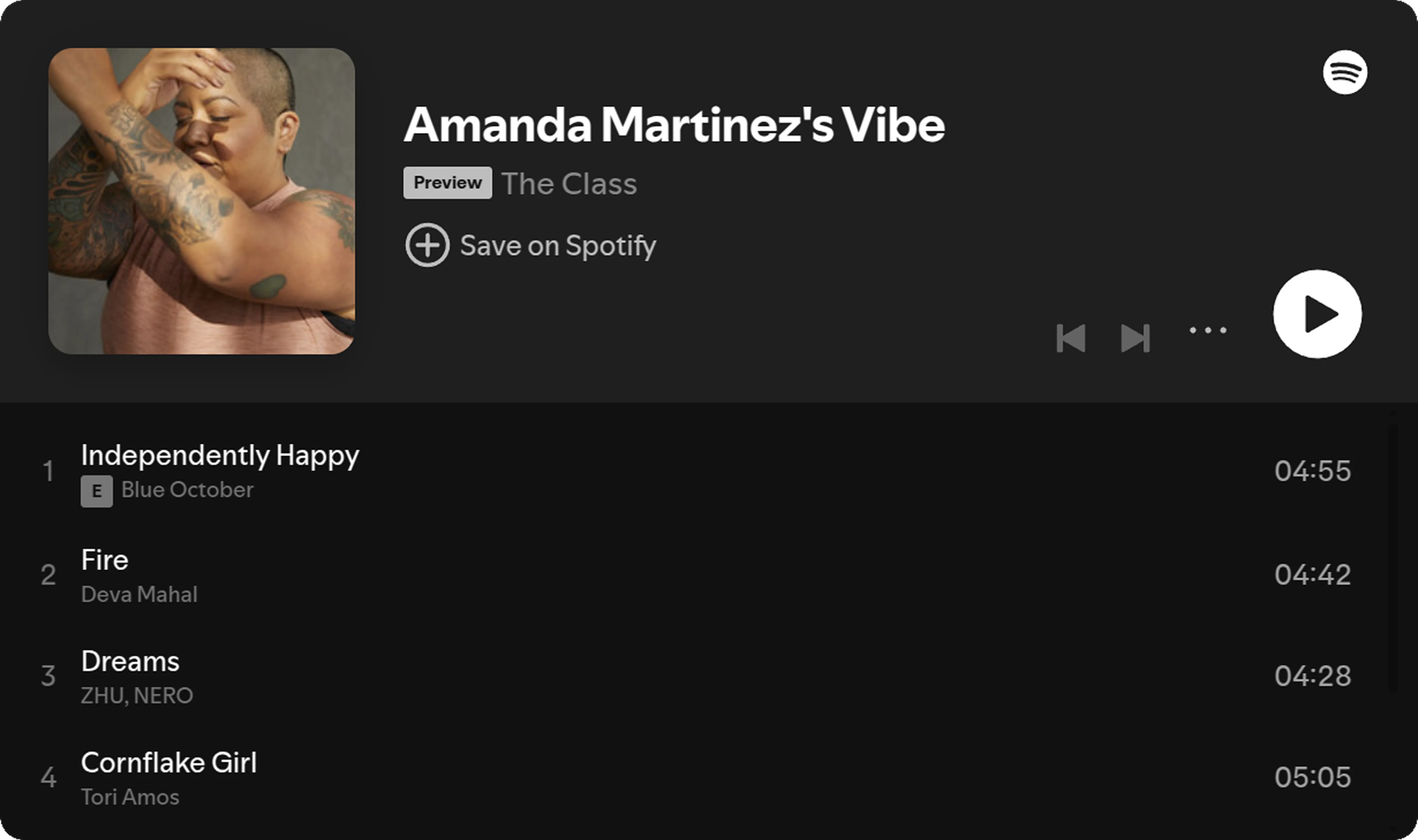 Spotify playlist