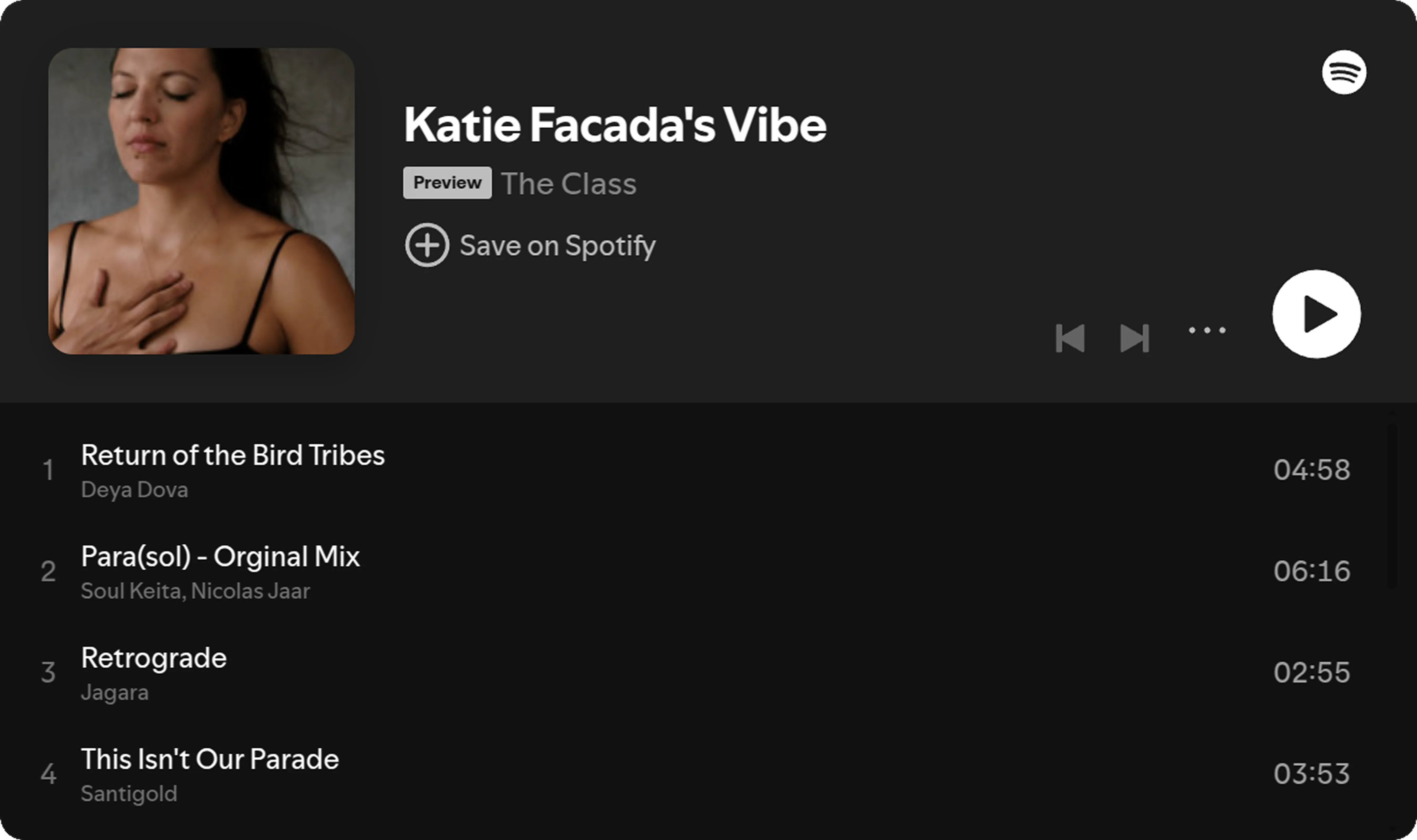 Spotify playlist
