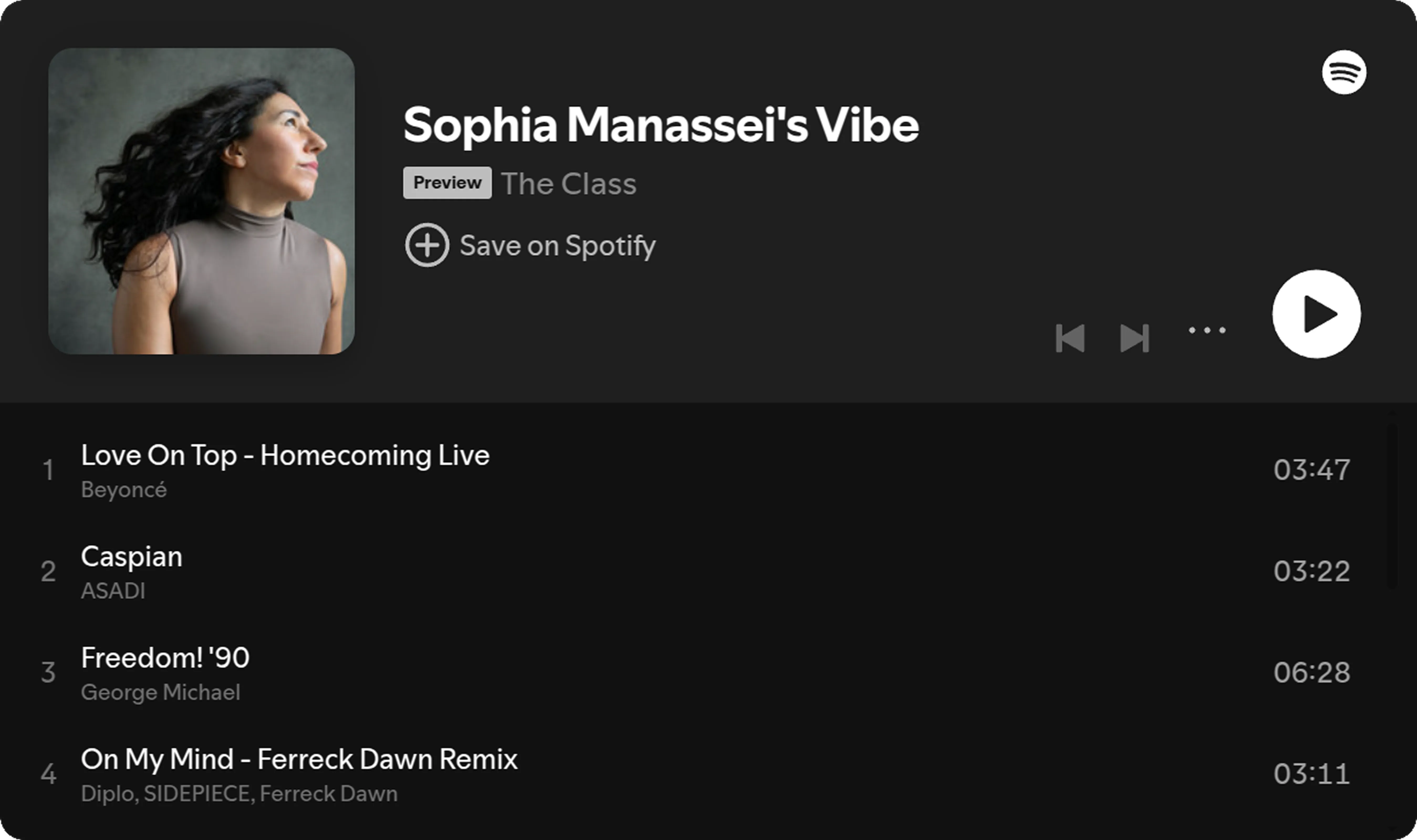 Spotify playlist