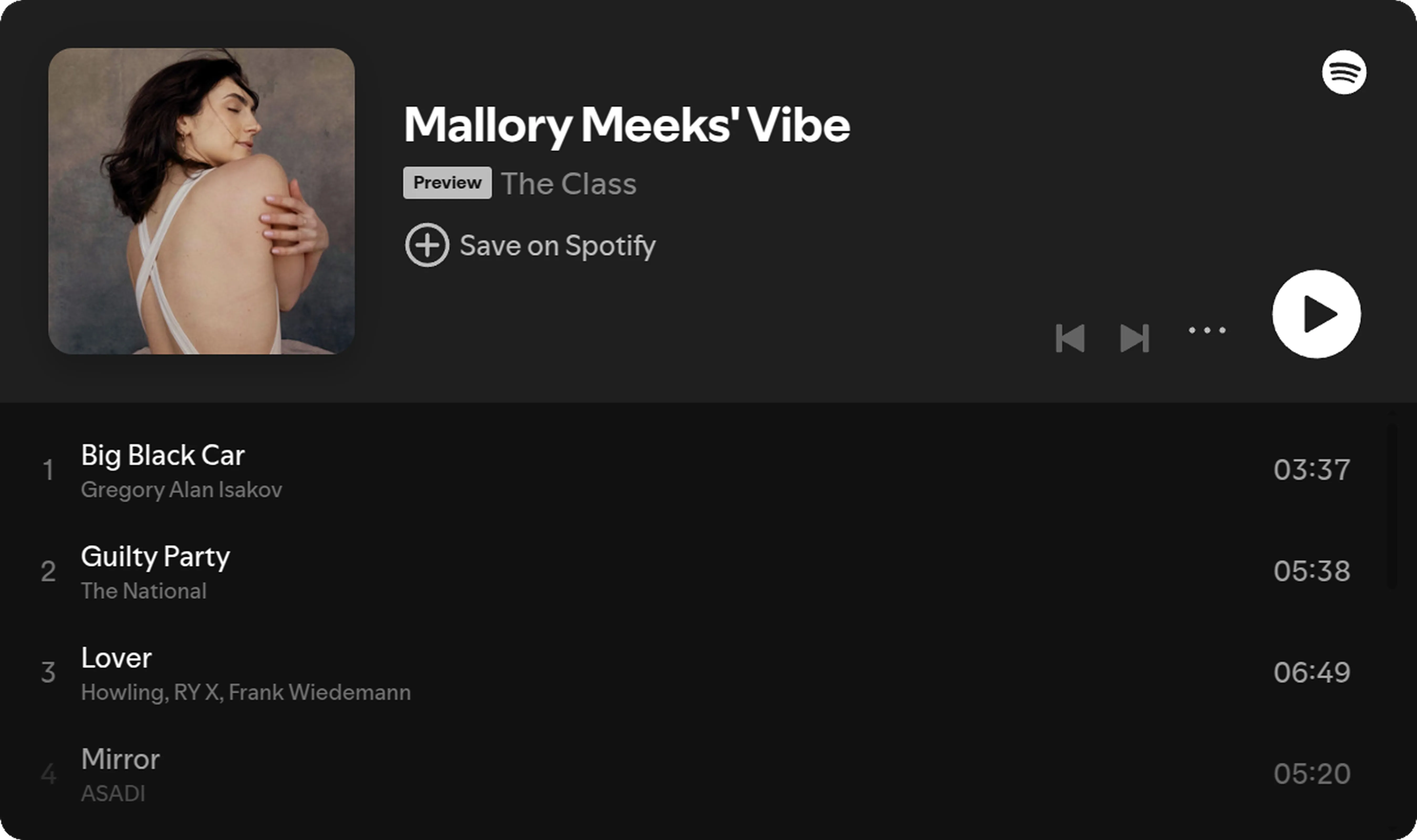 Spotify playlist