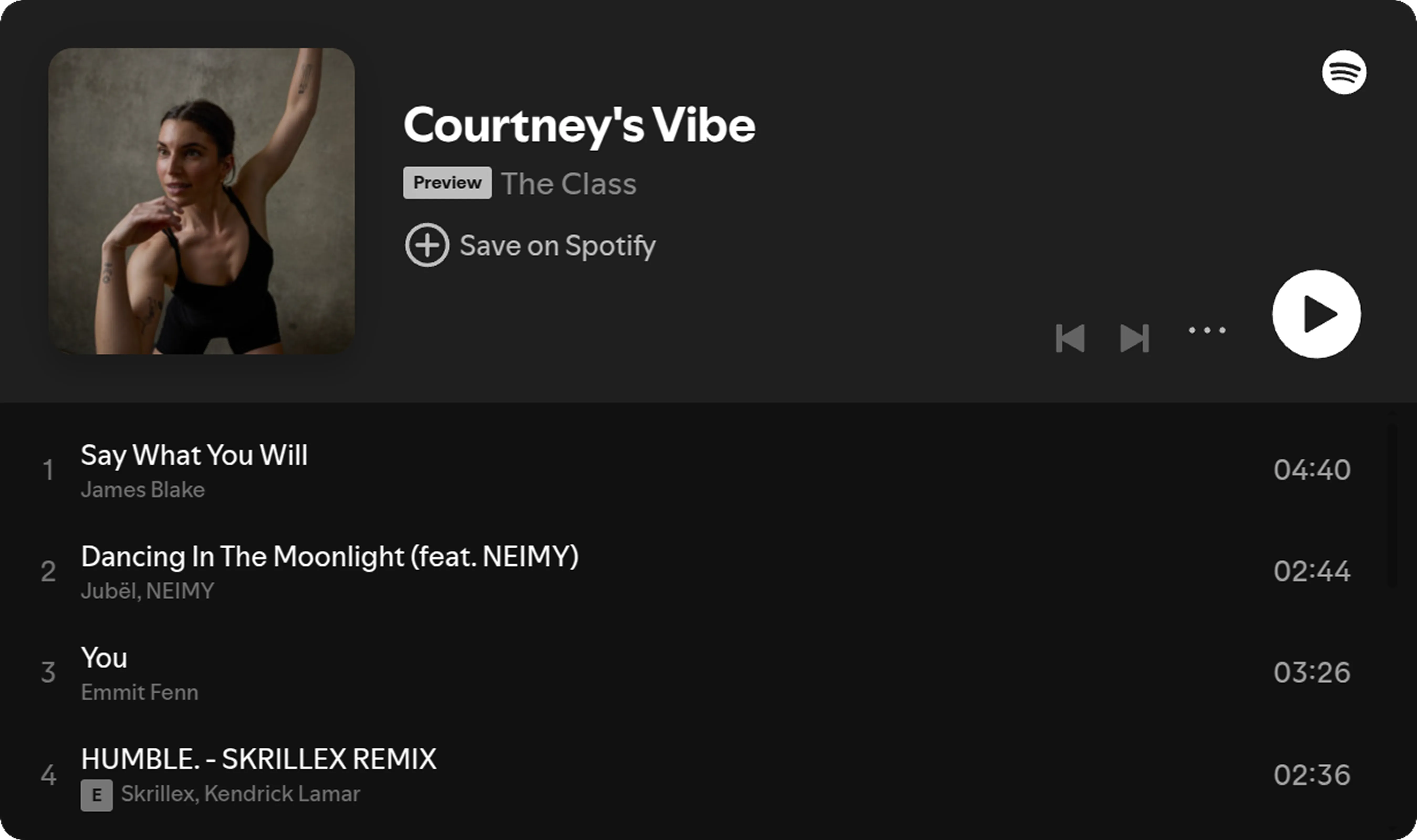 Spotify playlist
