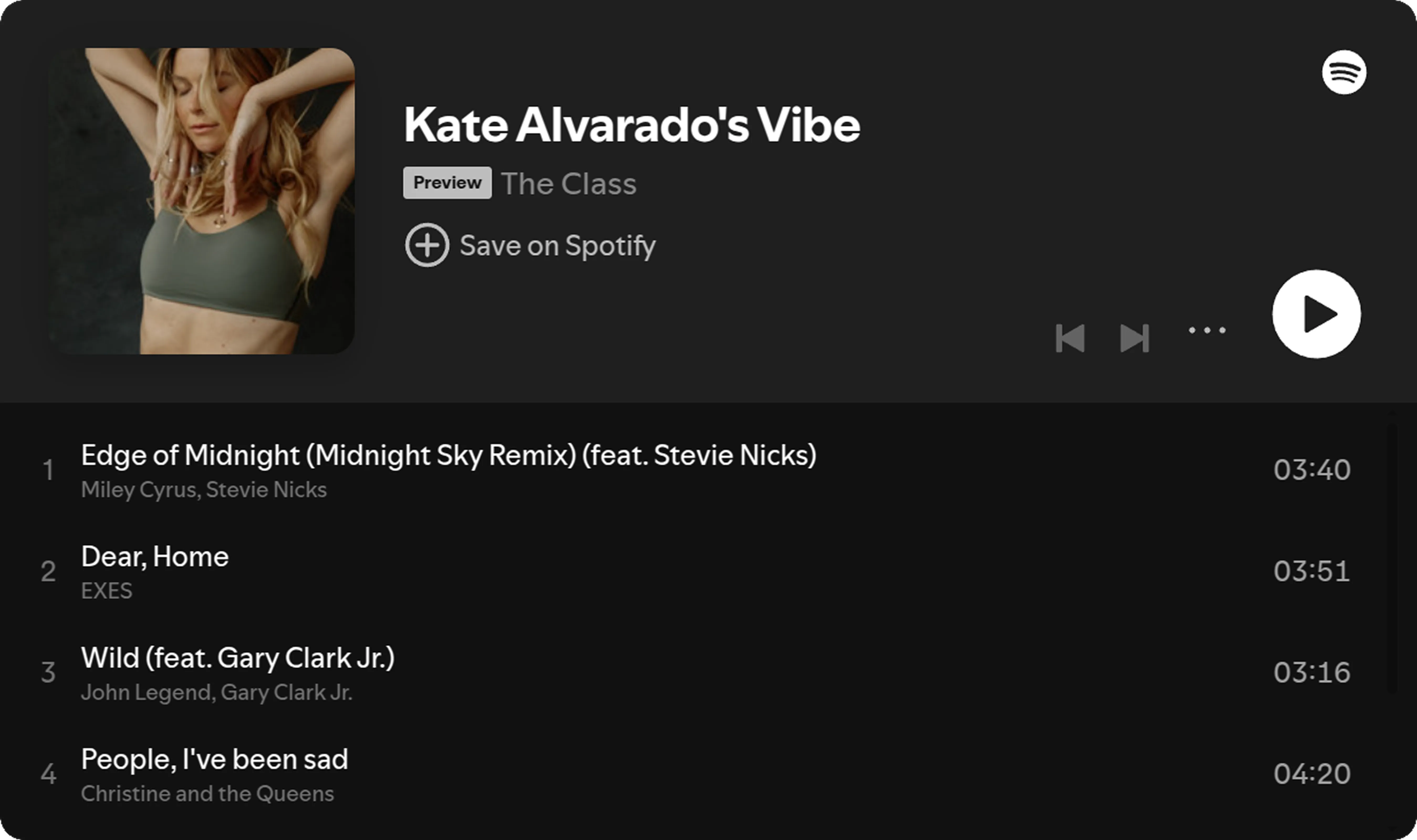 Spotify playlist