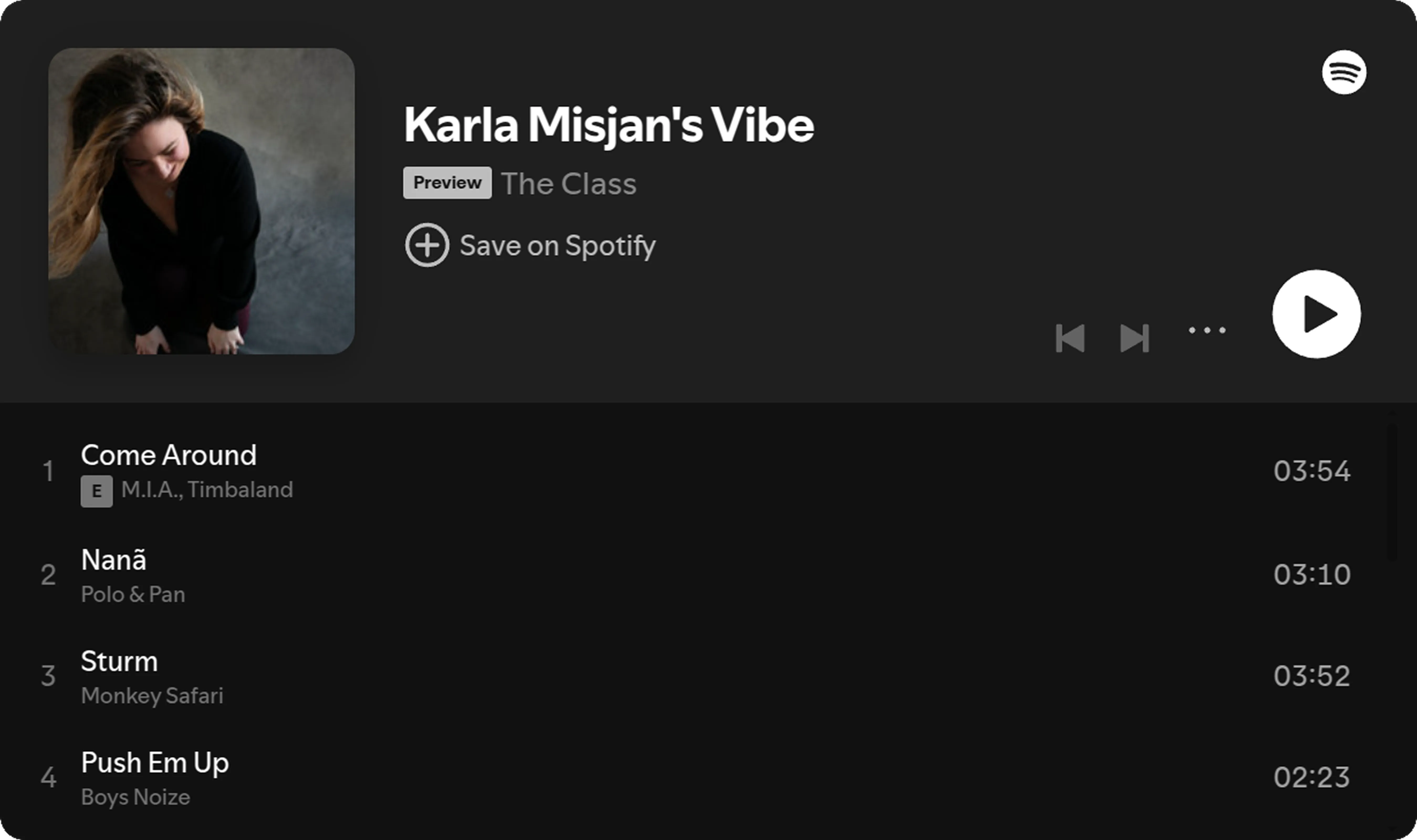 Spotify playlist