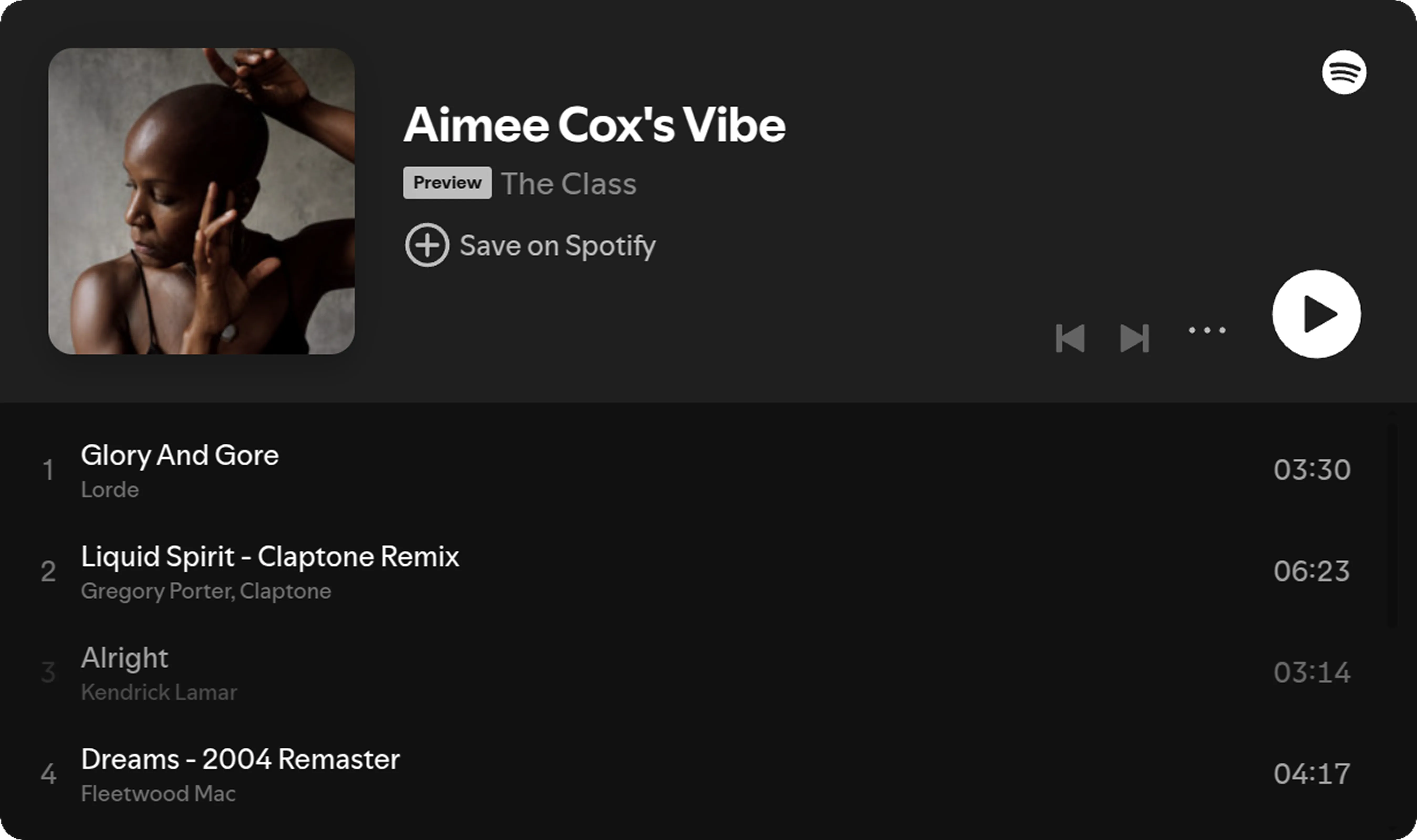 Spotify playlist