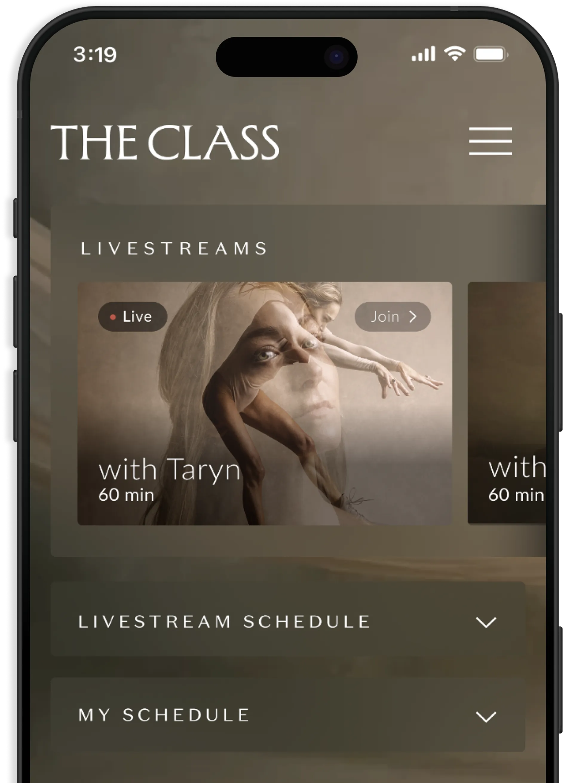 Image of The Class Digital Studio on a phone