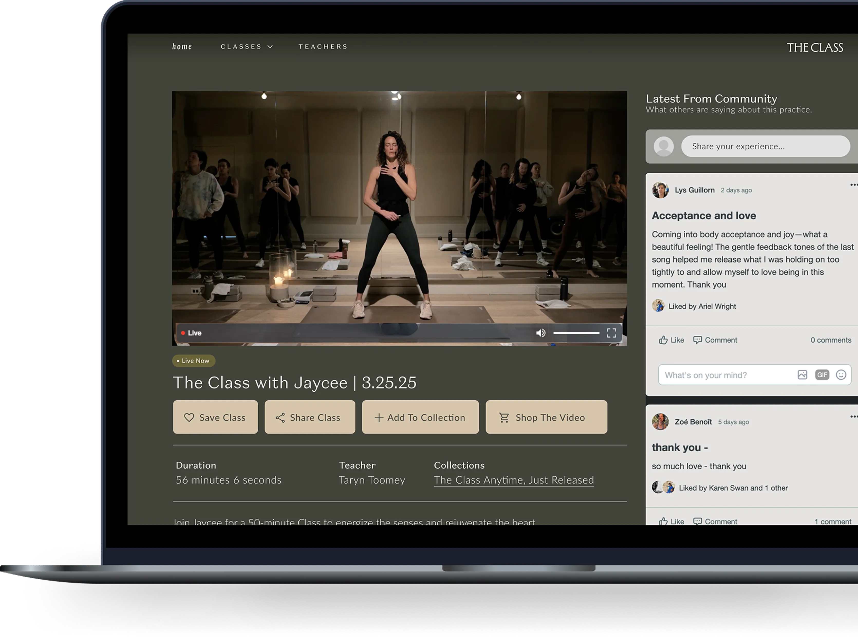 Image of The Class Digital Studio on a phone