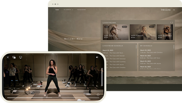 Digital Studio Interface - Desktop and Mobile Views